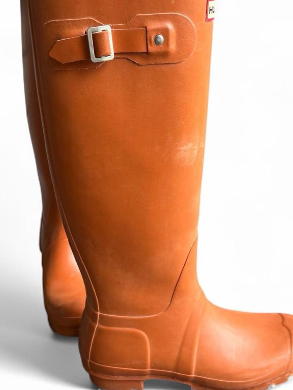 Hunter Tall Orange Rain Boots - Picture 3 of 13